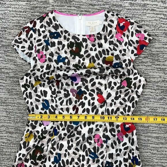 NWT Ted Baker London Stelaar Wilderness MIDI Dress Ted Size 1/ US XS - Picture 11 of 16